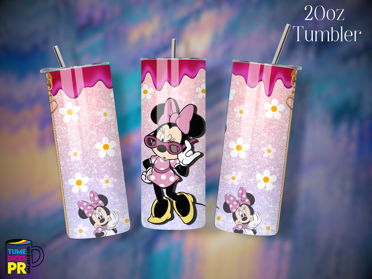 Tumbler Mundo Mágico 3 Skinny 20 oz | Personalizable | Mantiene frío y calor