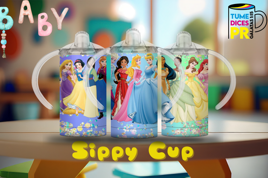 Sippy Cup Princesas Disney 5 12 oz | Acero inoxidable | Con sorbeto