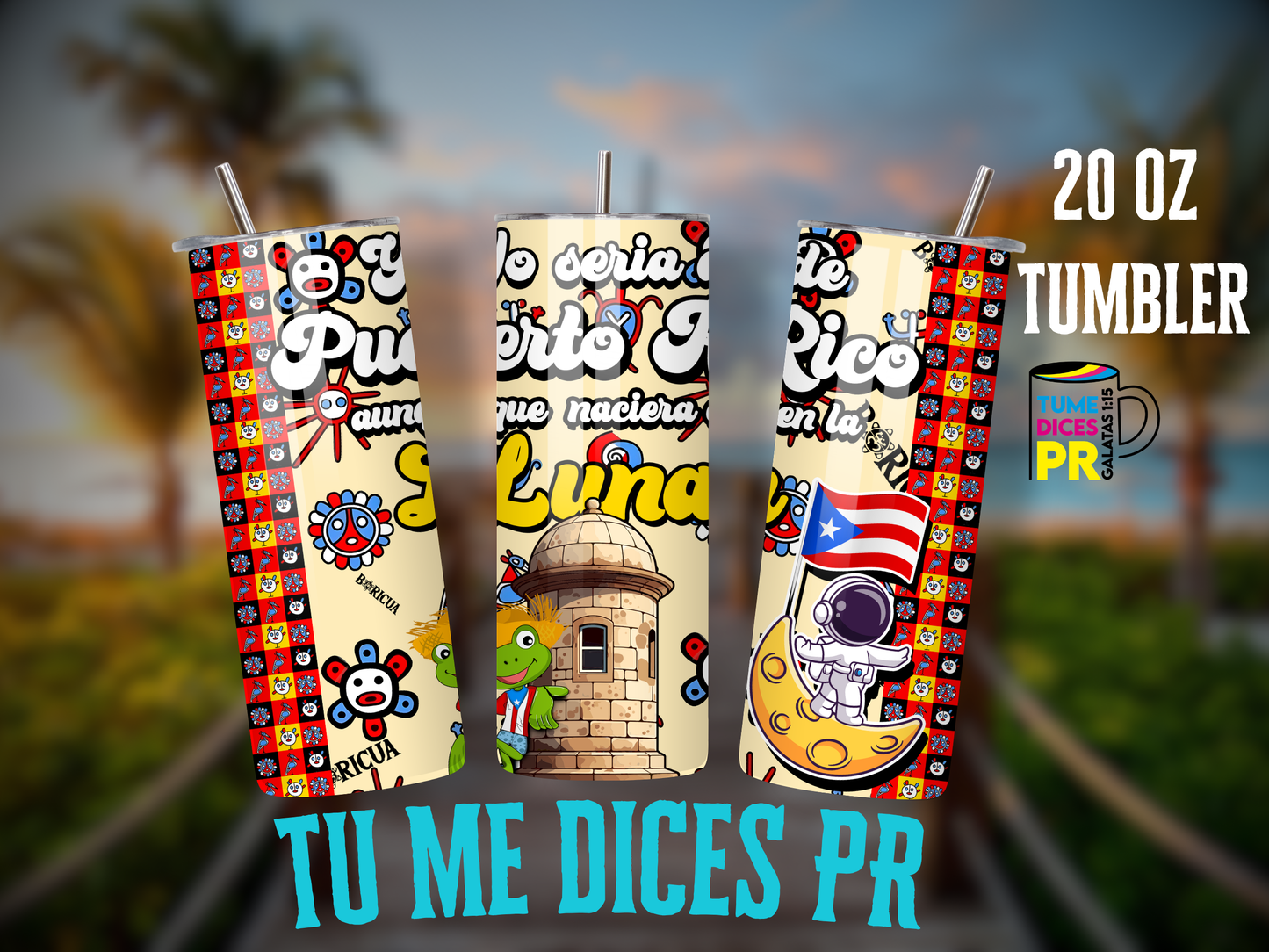 PUERTO RICO 3 Skinny Tumbler