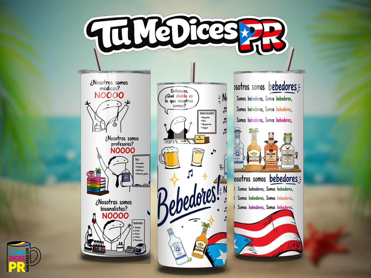 Tumbler Bebedores Skinny 20 oz | Personalizable | Mantiene frío y calor