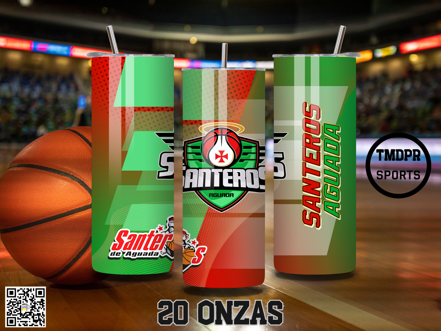 BSN Basketball Skinny Tumbler