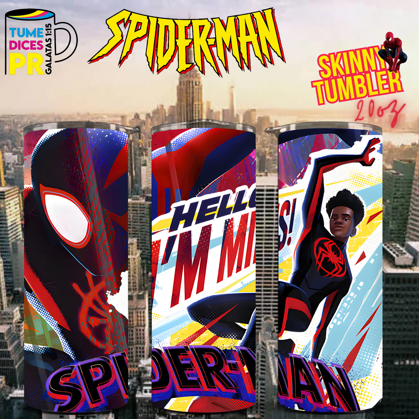 SPIDERMAN Skinny Tumbler