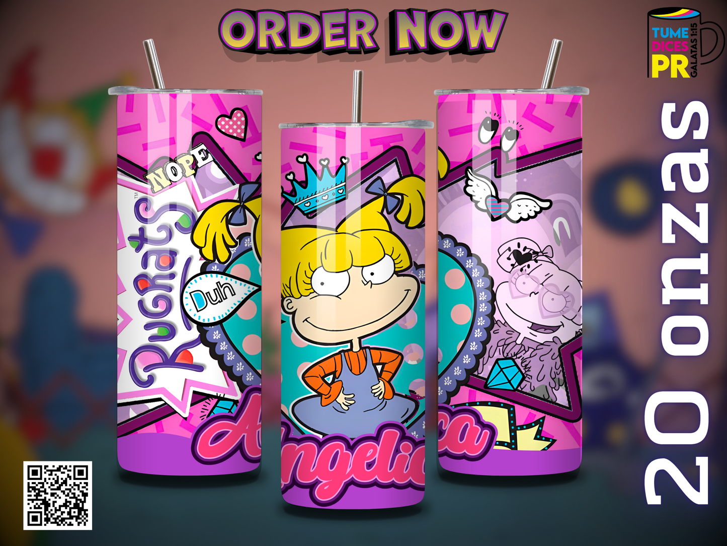 RUGRATS Skinny Tumbler