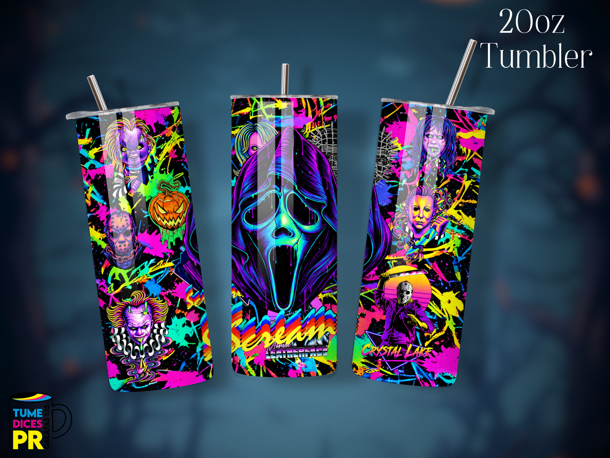 Tumbler Halloween 1 Skinny 20 oz | Personalizable | Mantiene frío y calor