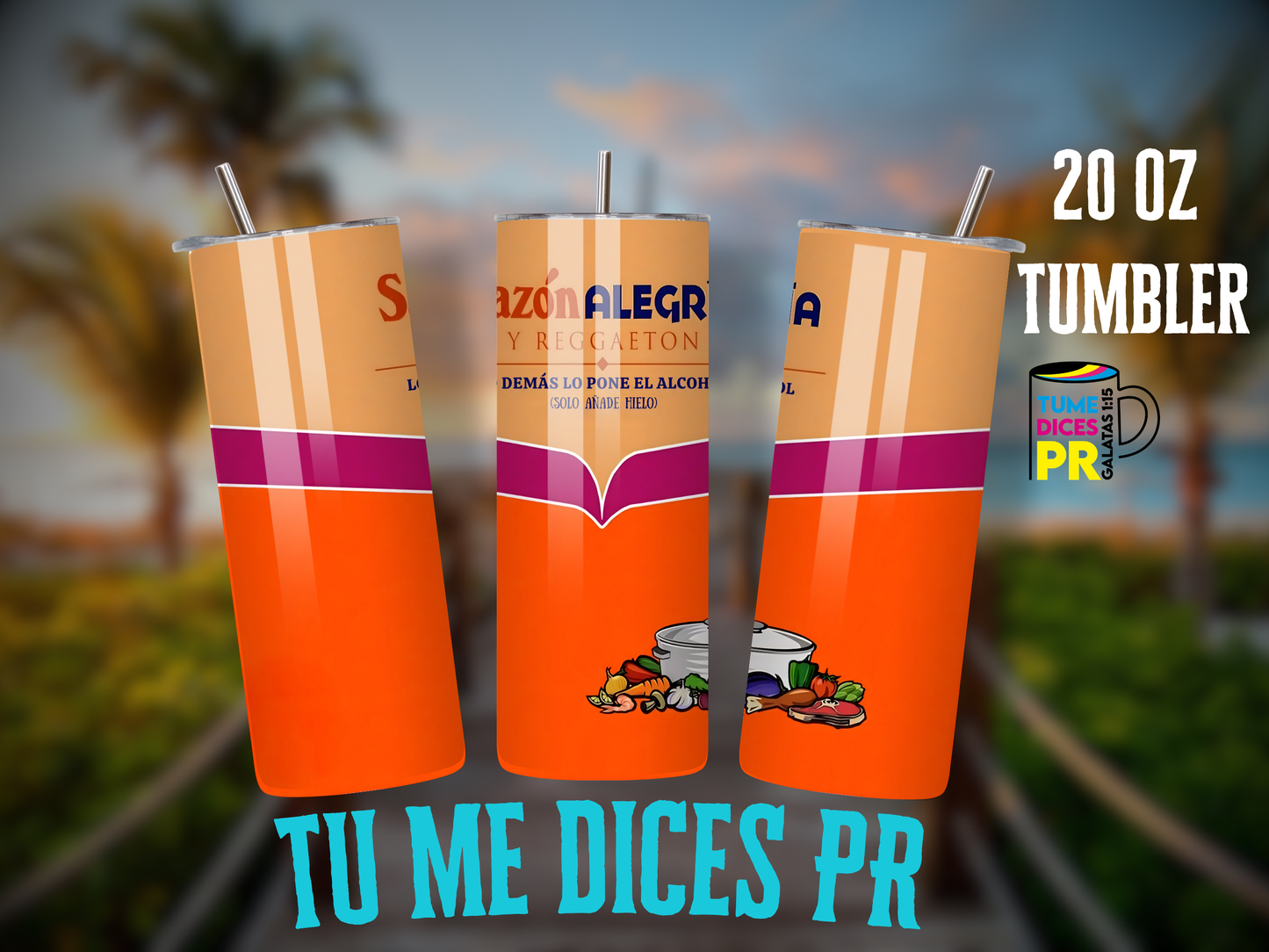 PUERTO RICO 4 Skinny Tumbler