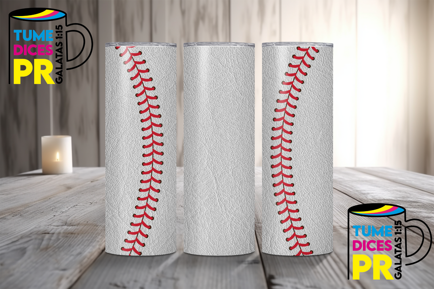 BASEBALL Skinny Tumbler