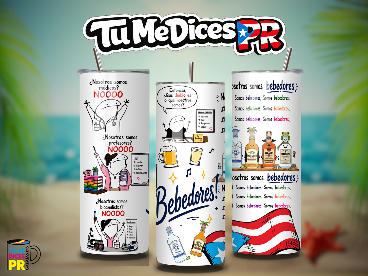 Tumbler Bebedores Skinny 20 oz | Personalizable | Mantiene frío y calor
