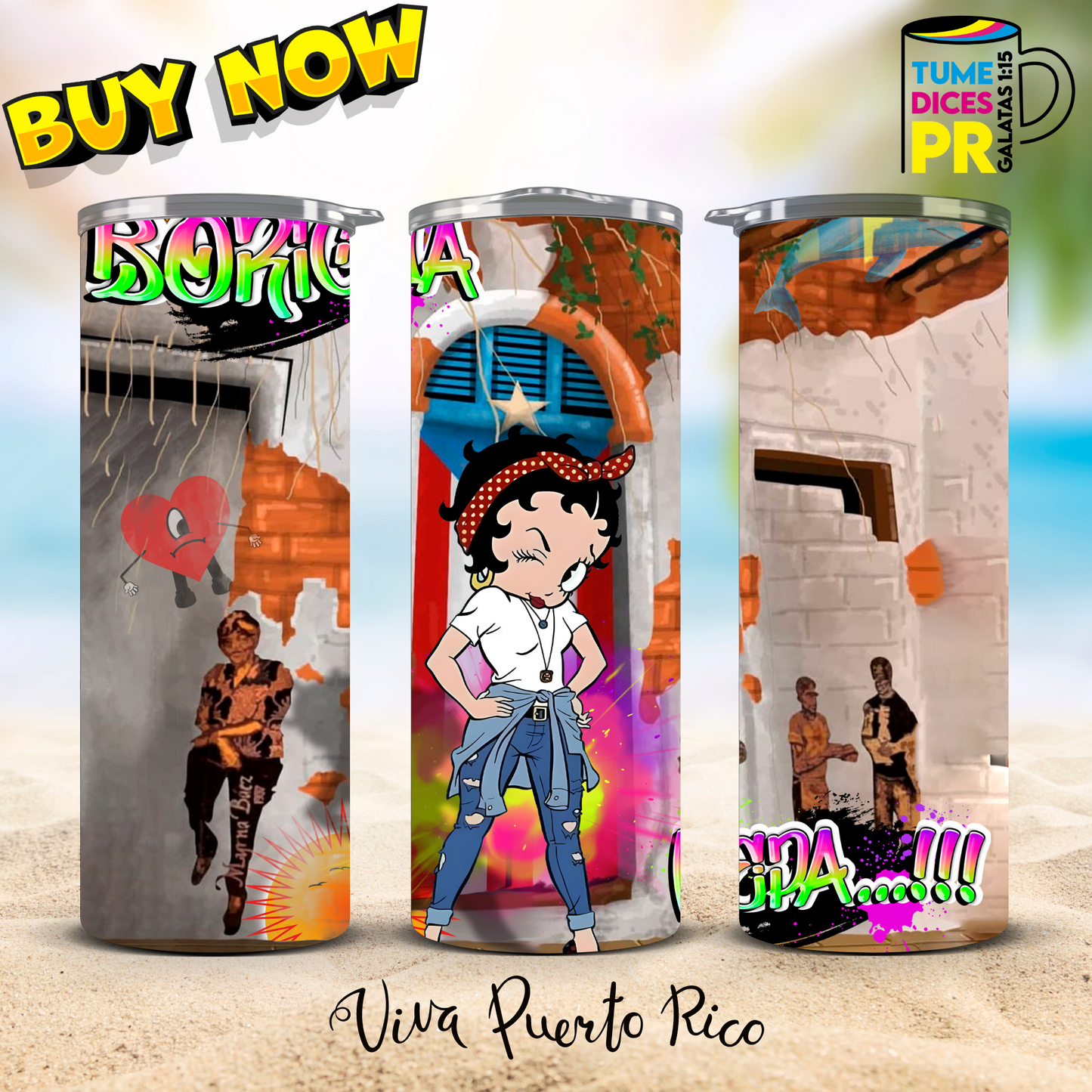 PUERTO RICO Skinny Tumbler