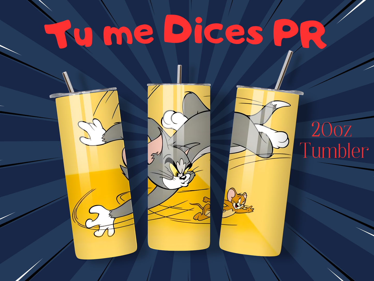 Tom & Jerry Skinny Tumbler