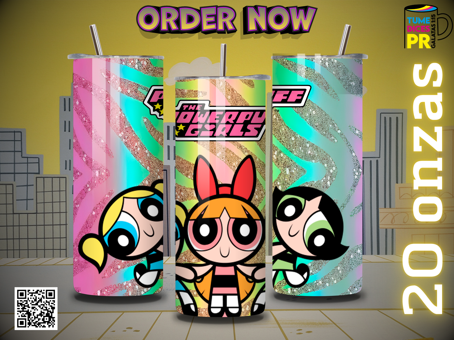 POWERPUFF GIRLS Skinny Tumbler