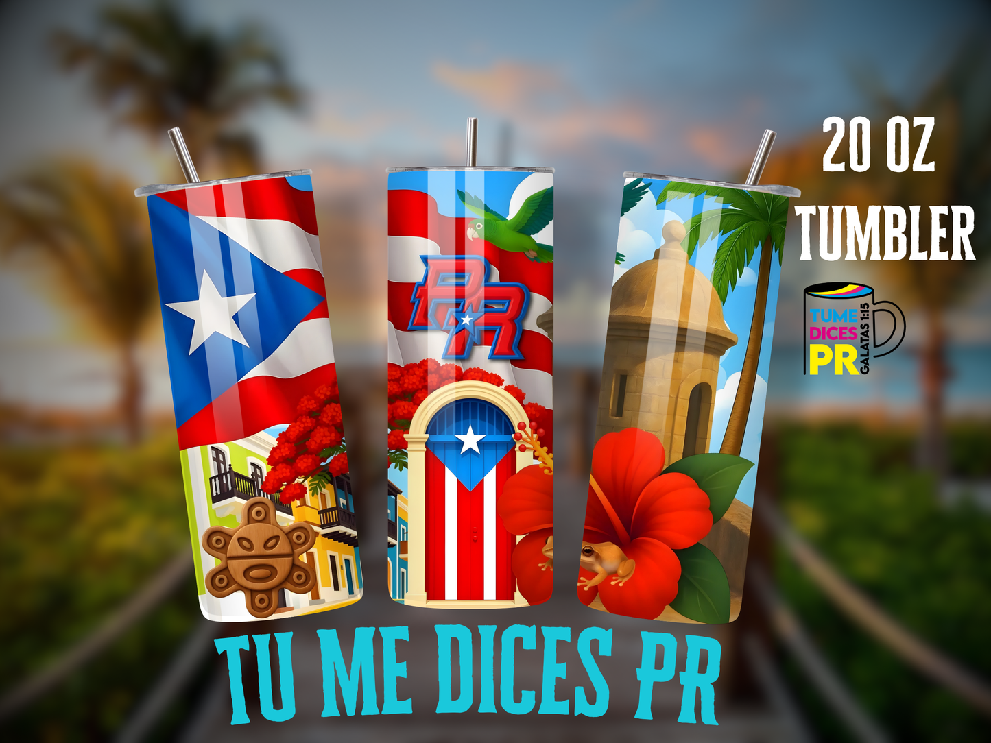 PUERTO RICO 4 Skinny Tumbler
