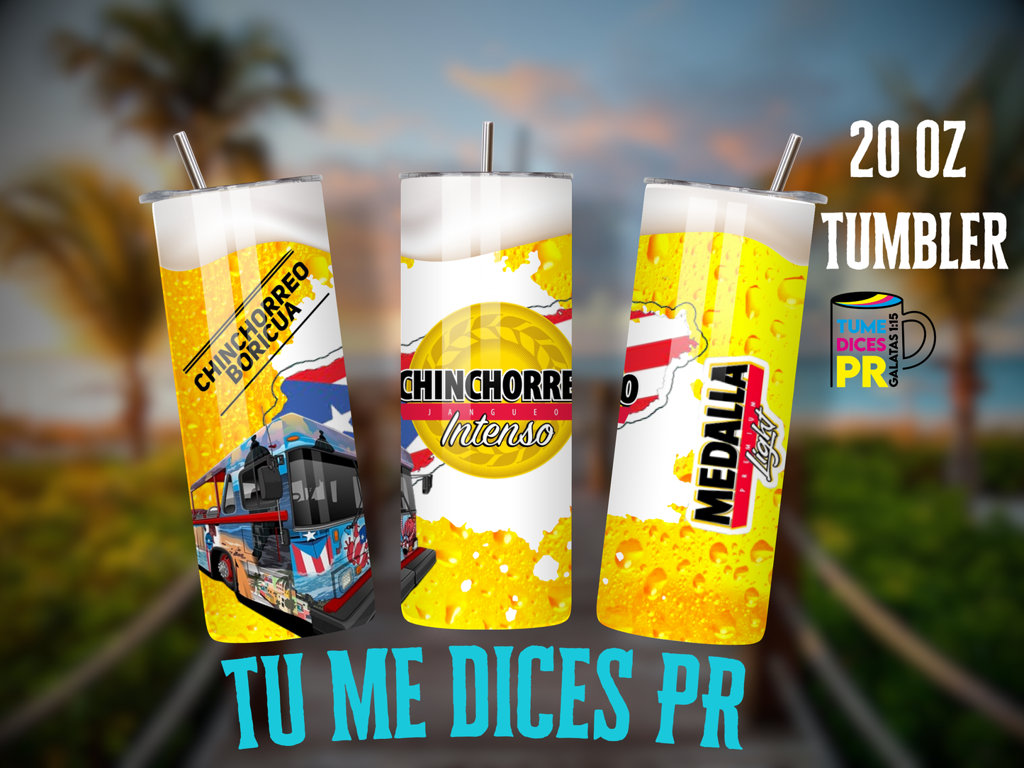PUERTO RICO 4 Skinny Tumbler