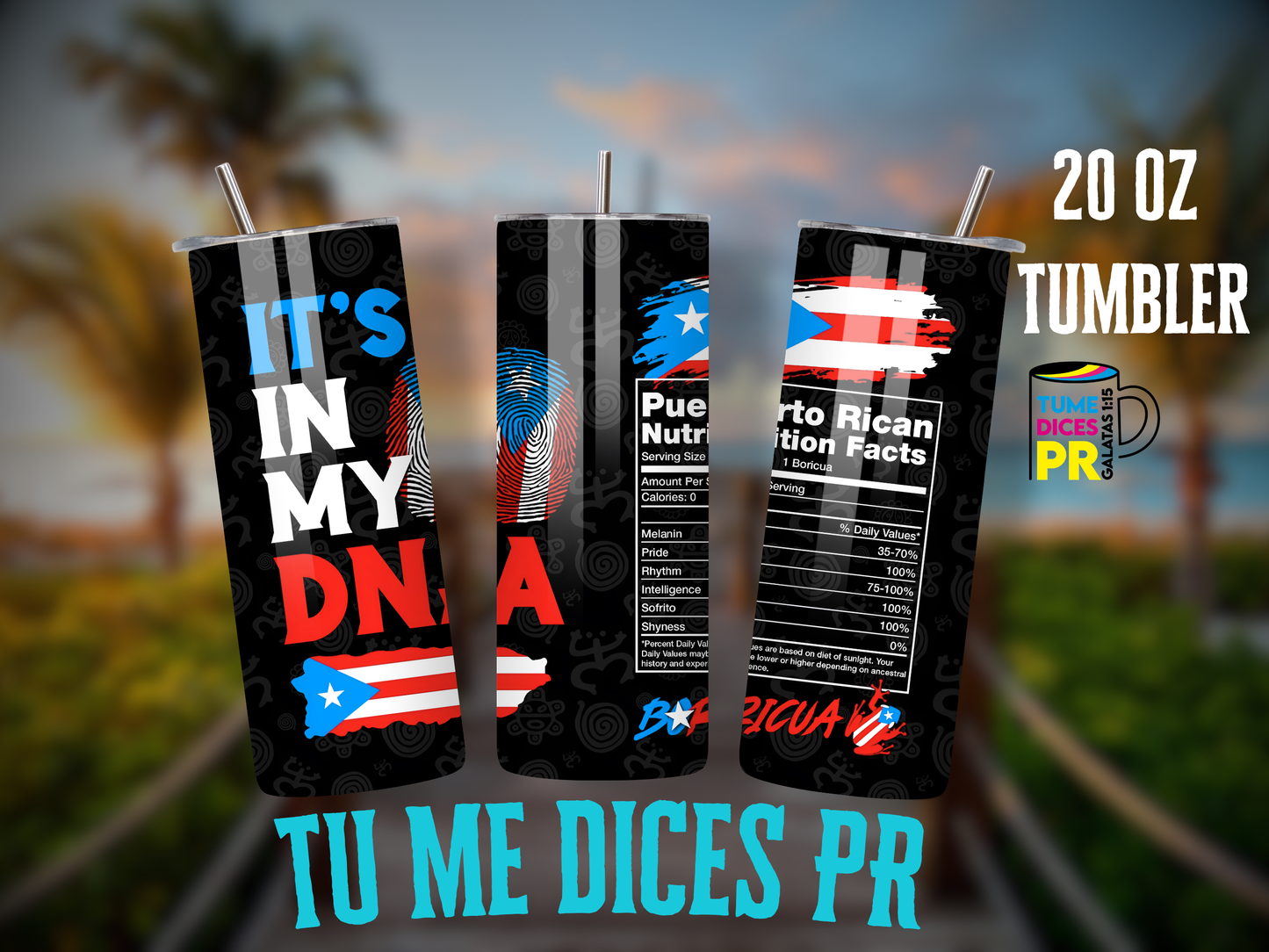 PUERTO RICO 4 Skinny Tumbler