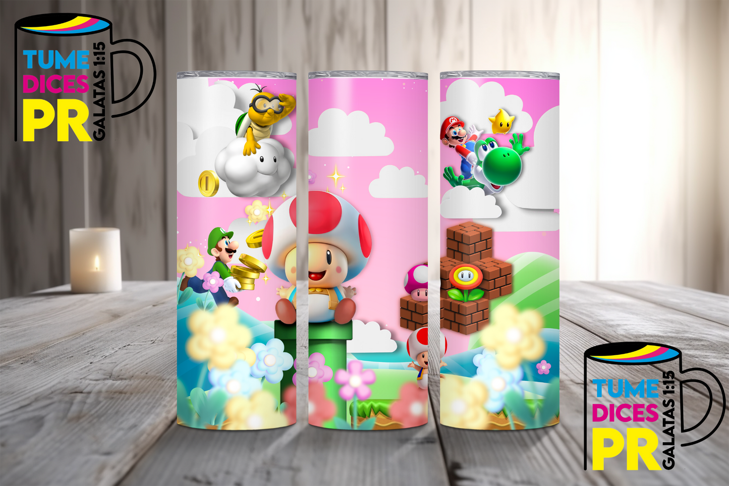 MARIO BROS Skinny Tumbler