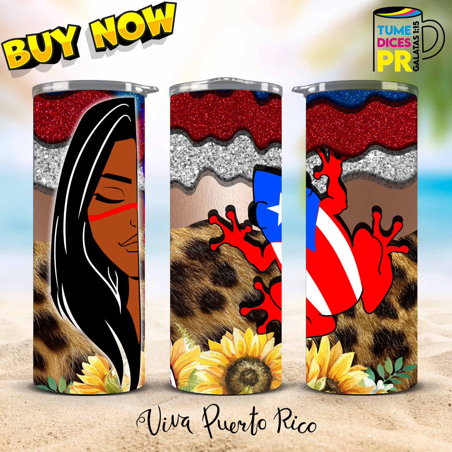 PUERTO RICO Skinny Tumbler