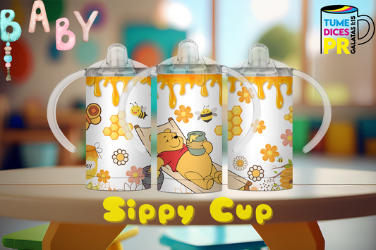 Sippy Cup Winnie the Pooh 3 12 oz | Acero inoxidable | Con sorbeto
