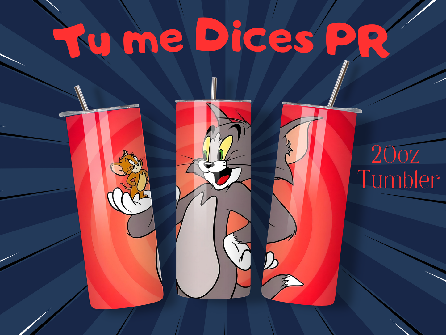 Tom & Jerry Skinny Tumbler