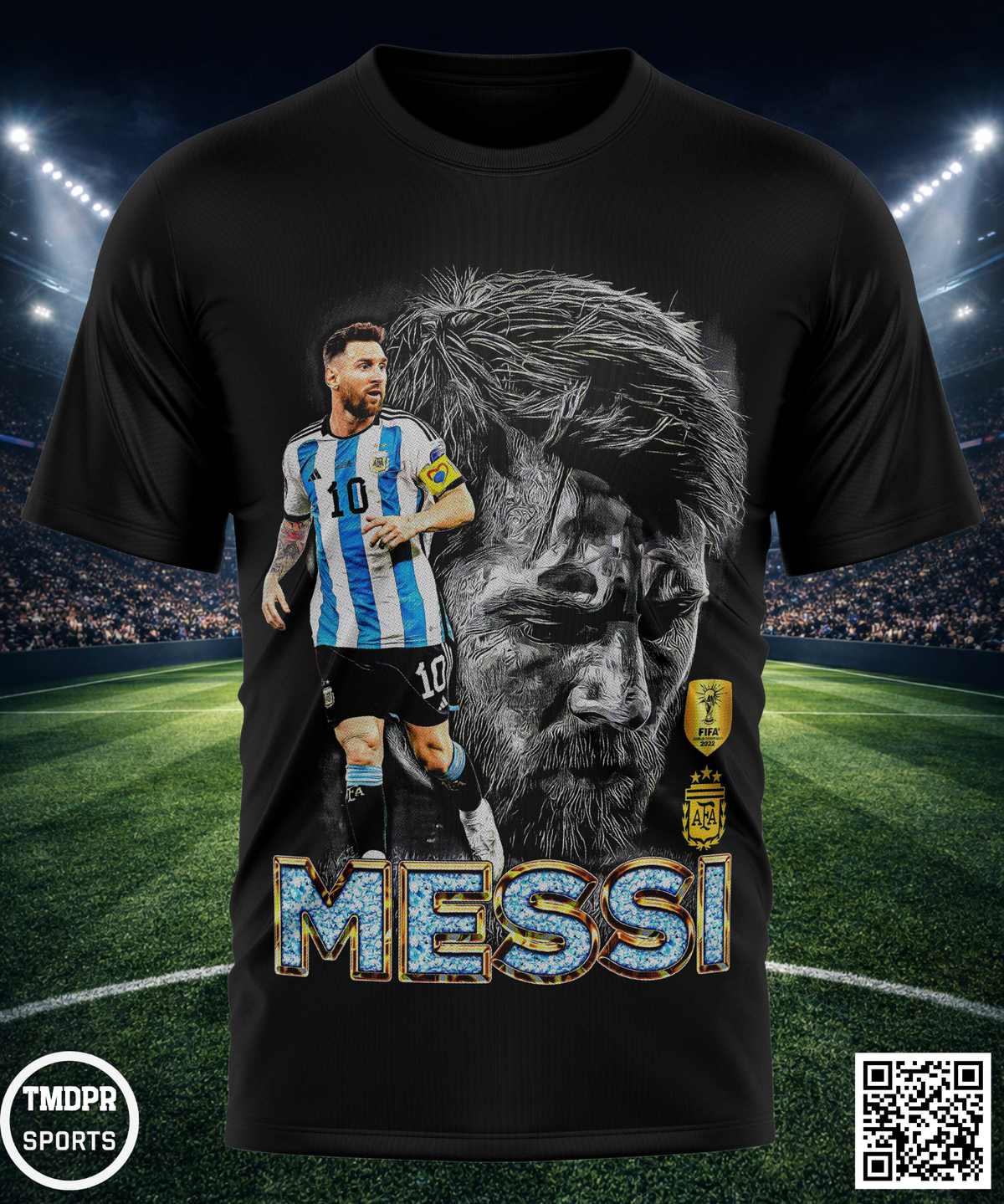 Camiseta MESSI | Algodón y poliéster | Tallas S–XL