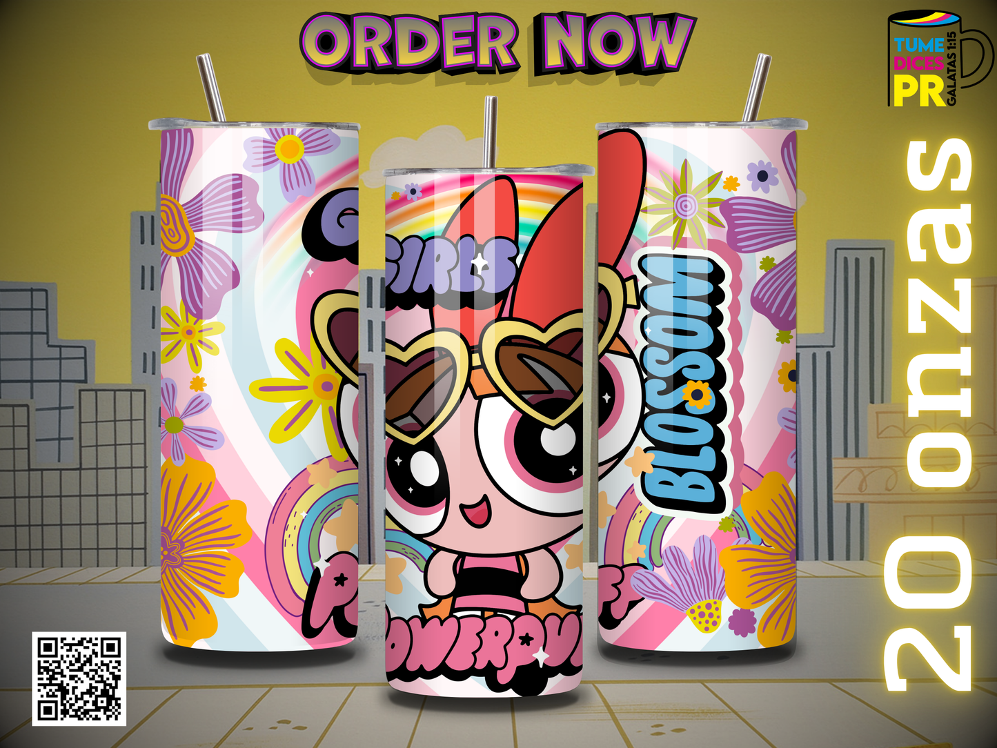 POWERPUFF GIRLS Skinny Tumbler