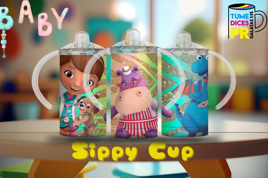 Sippy Cup Doctora Juguetes 3 12 oz | Acero inoxidable | Con sorbeto