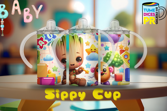 Sippy Cup Groot bebé 12 oz | Acero inoxidable | Con sorbeto