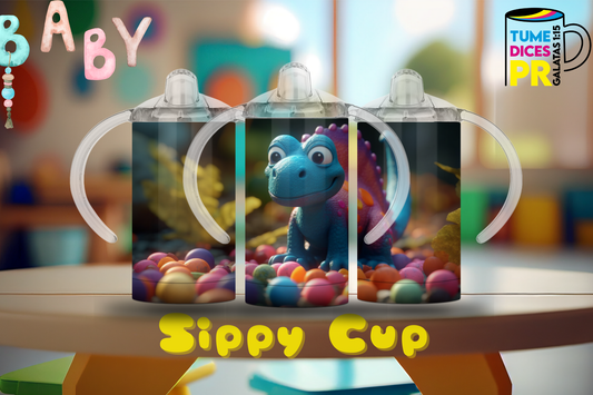 Sippy Cup Dinosaurio bebé 2 12 oz | Acero inoxidable | Con sorbeto