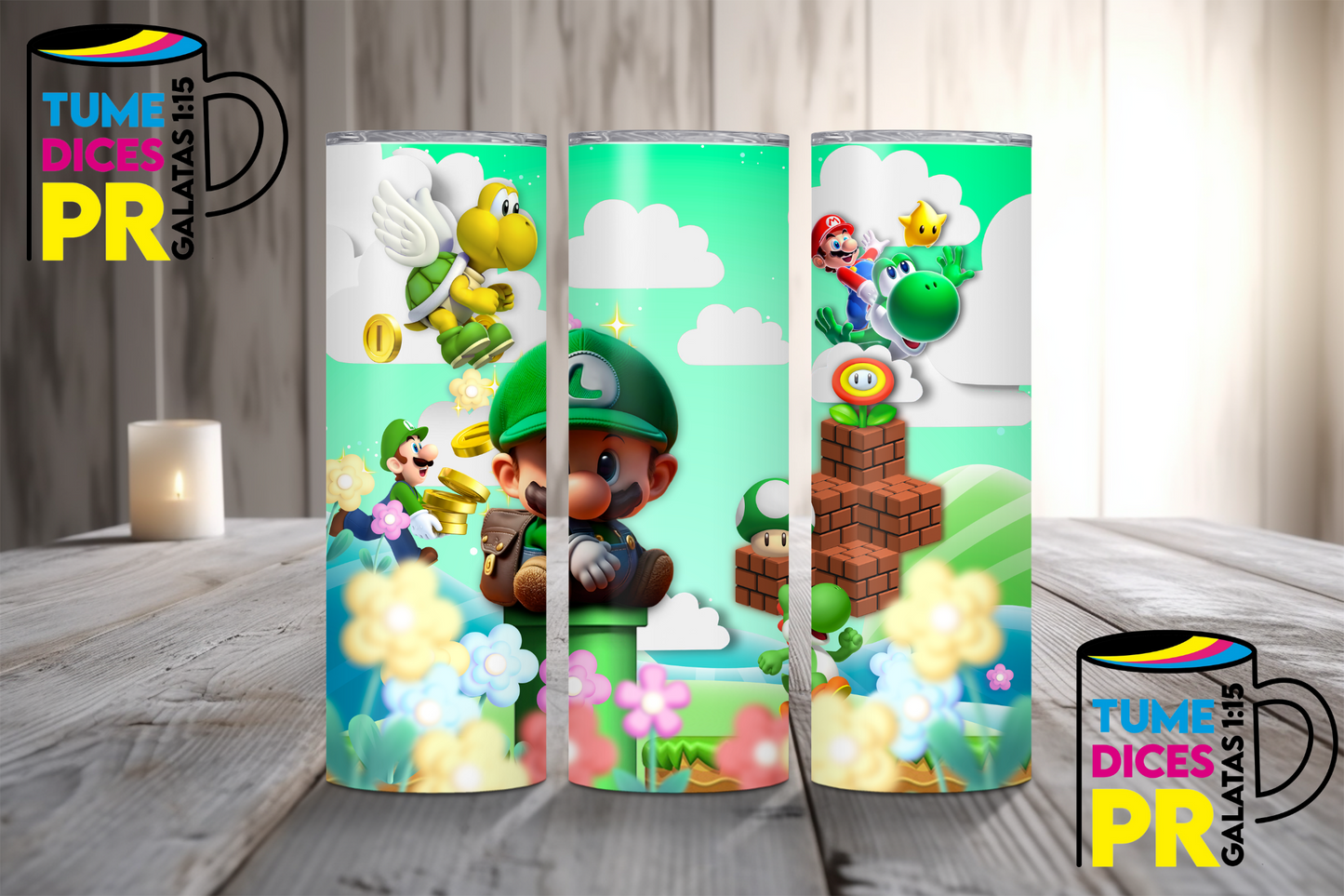 MARIO BROS Skinny Tumbler