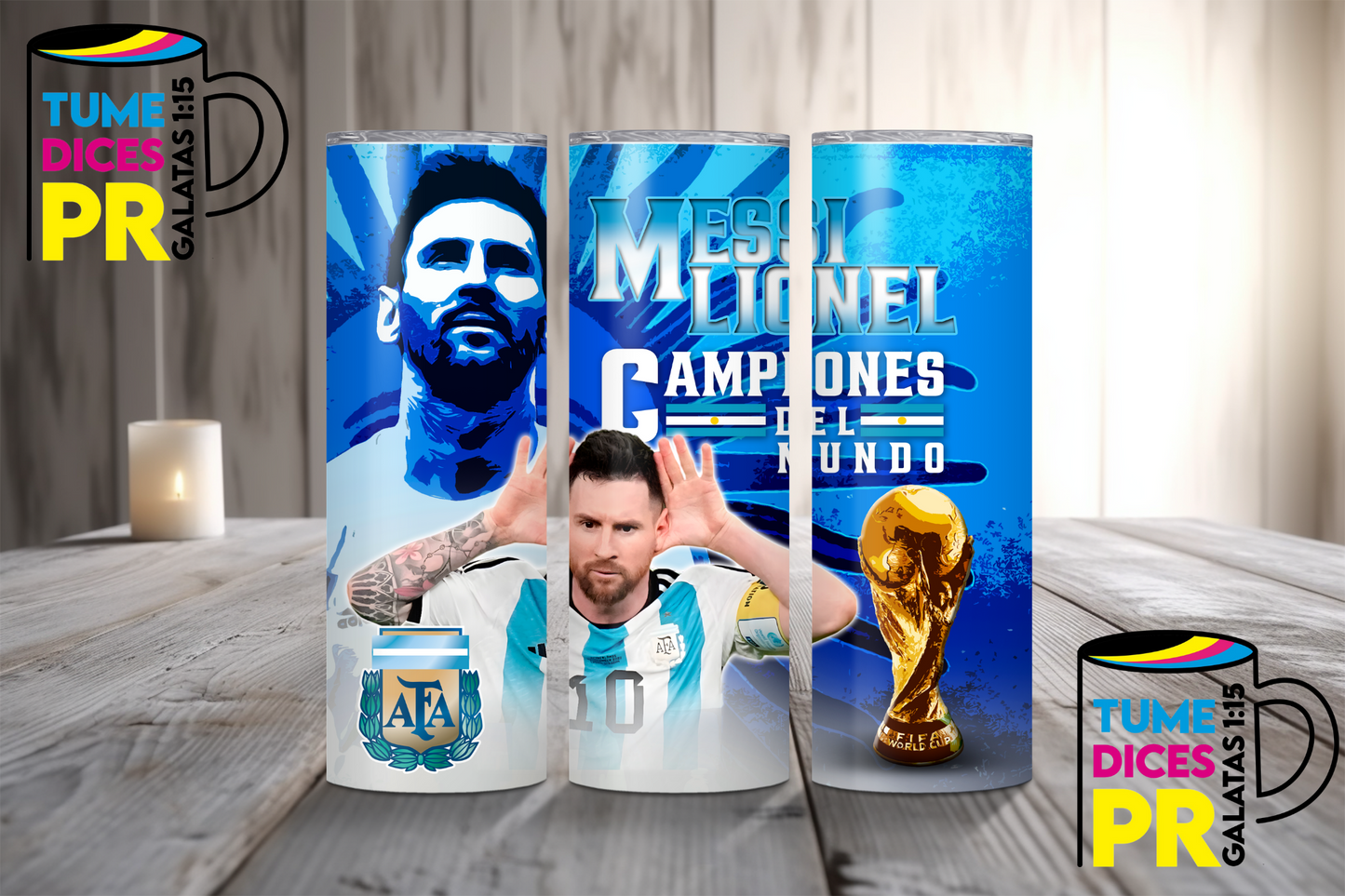 MESSI Skinny Tumbler