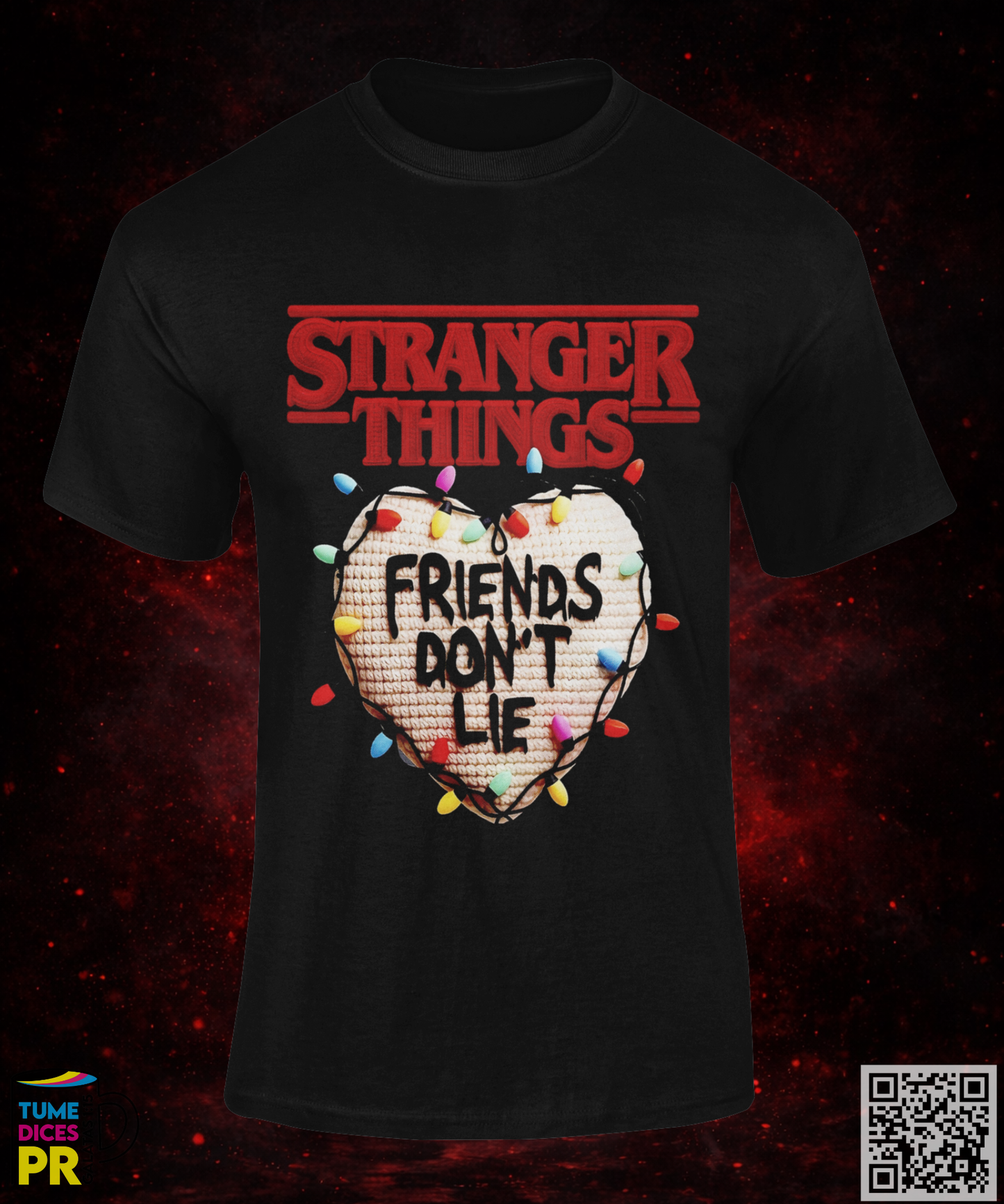 STRANGER THINGS SAN VALENTIN Camisetas