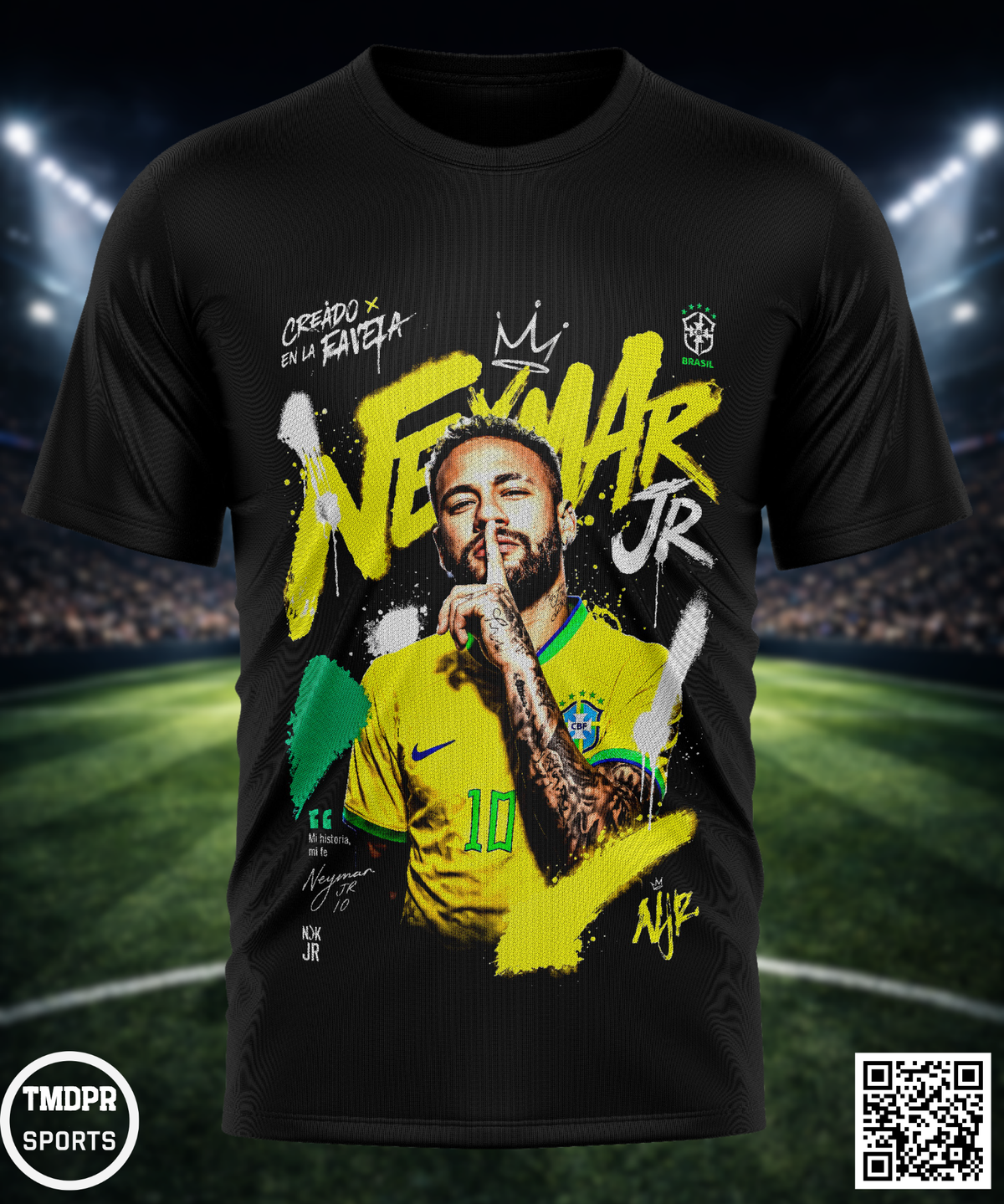 Camiseta NEYMAR | Algodón y poliéster | Tallas S–XL