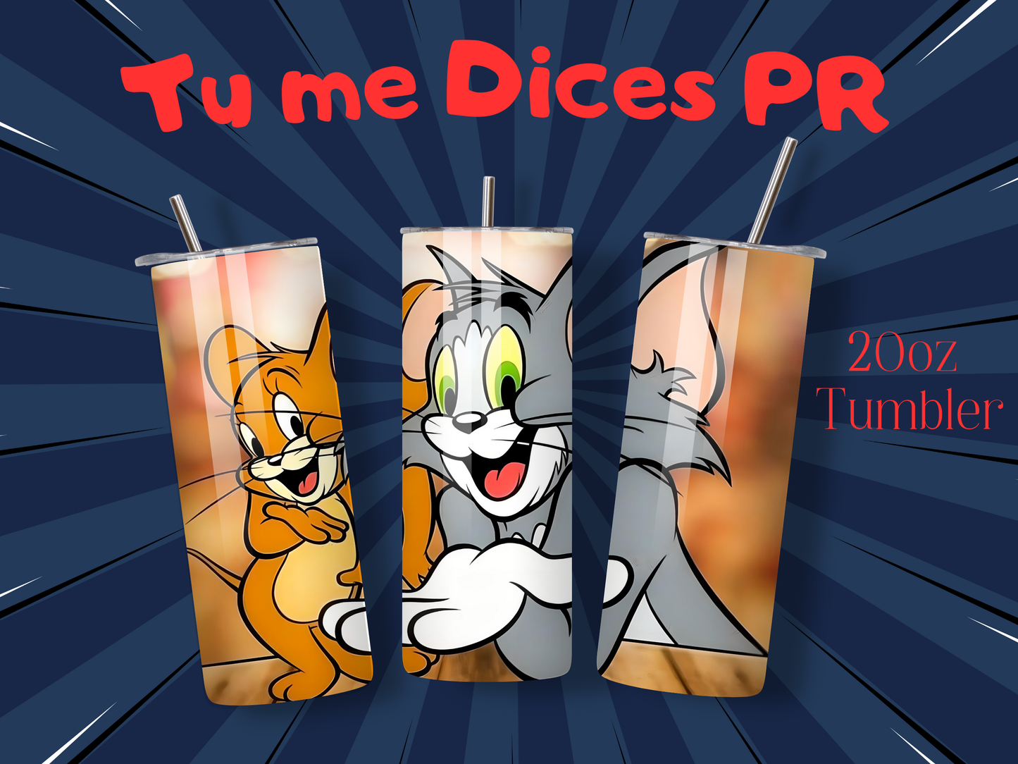 Tom & Jerry Skinny Tumbler