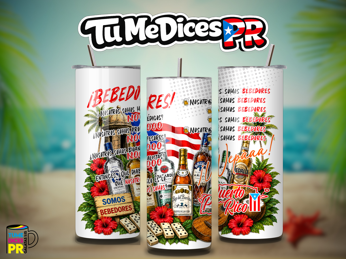 Tumbler Bebedores Skinny 20 oz | Personalizable | Mantiene frío y calor