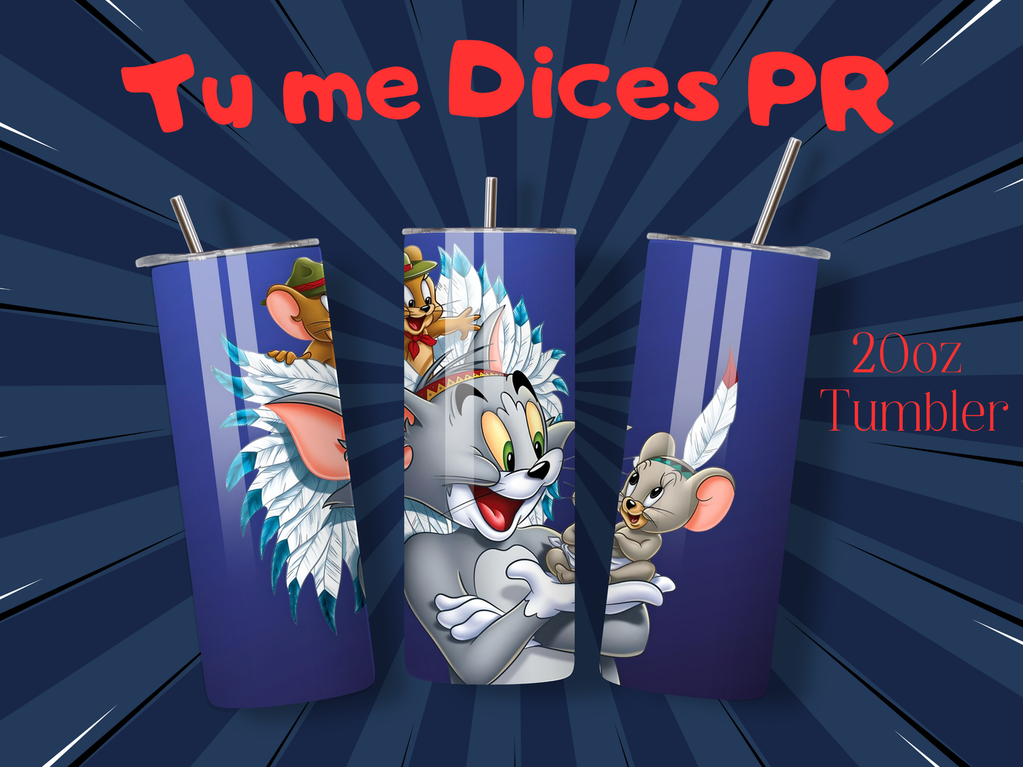 Tom & Jerry Skinny Tumbler