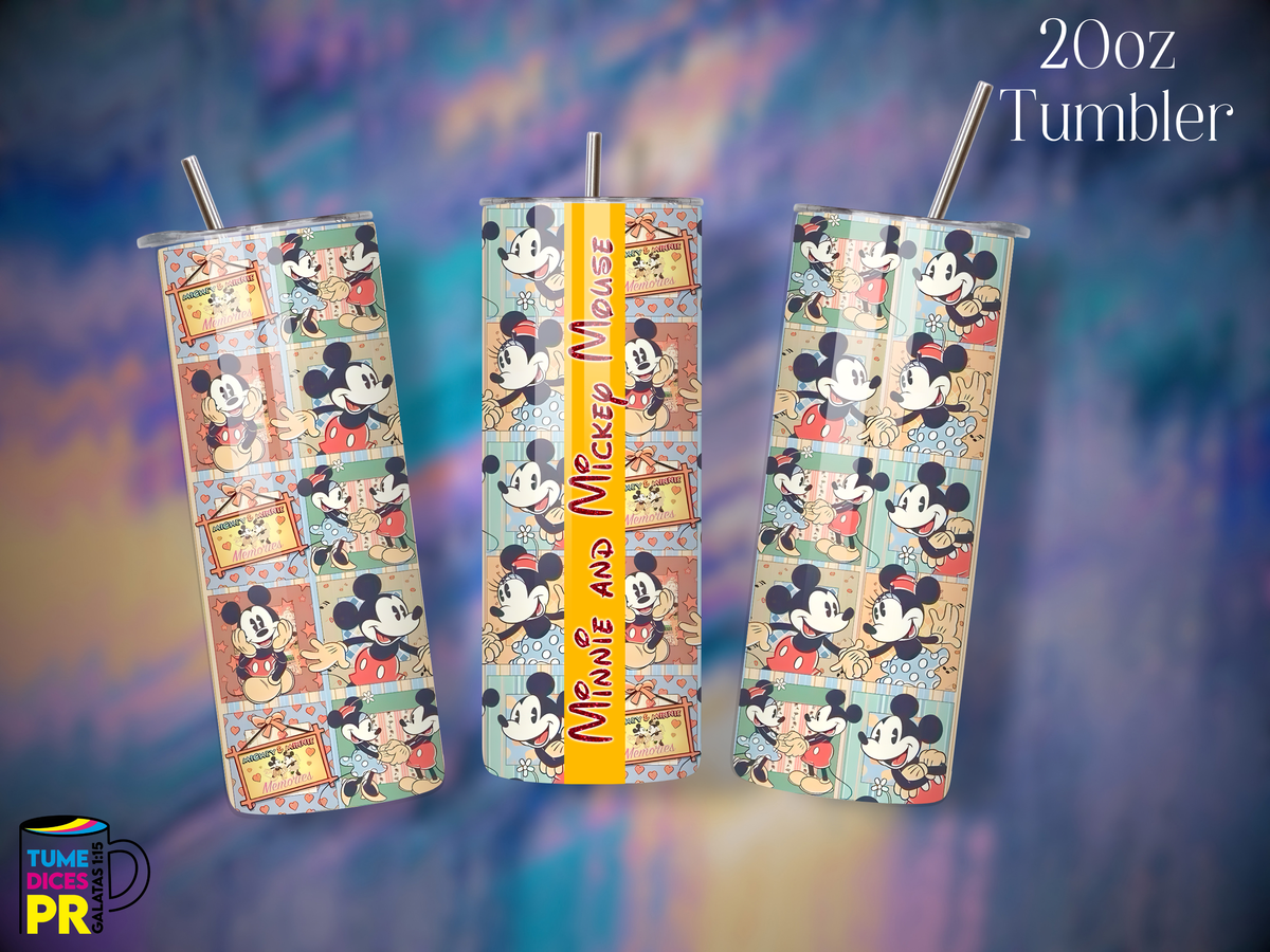 Tumbler Mundo Mágico 1 Skinny 20 oz | Personalizable | Mantiene frío y calor