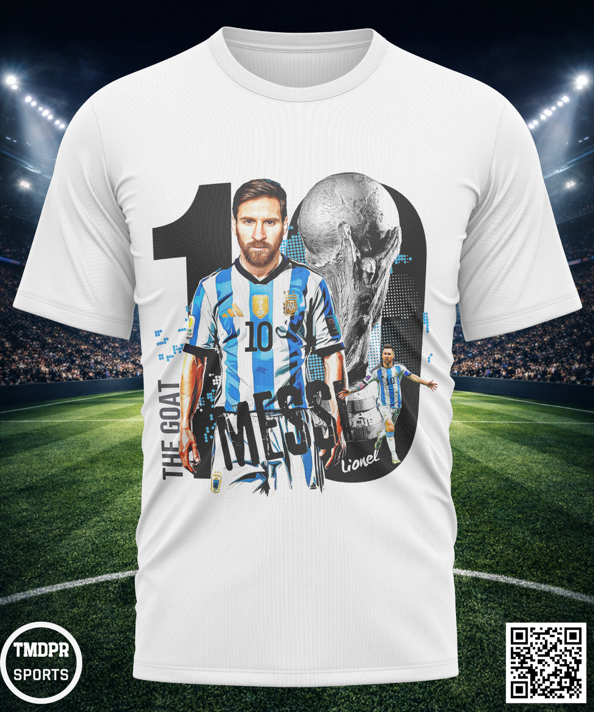 Camiseta MESSI | Algodón y poliéster | Tallas S–XL