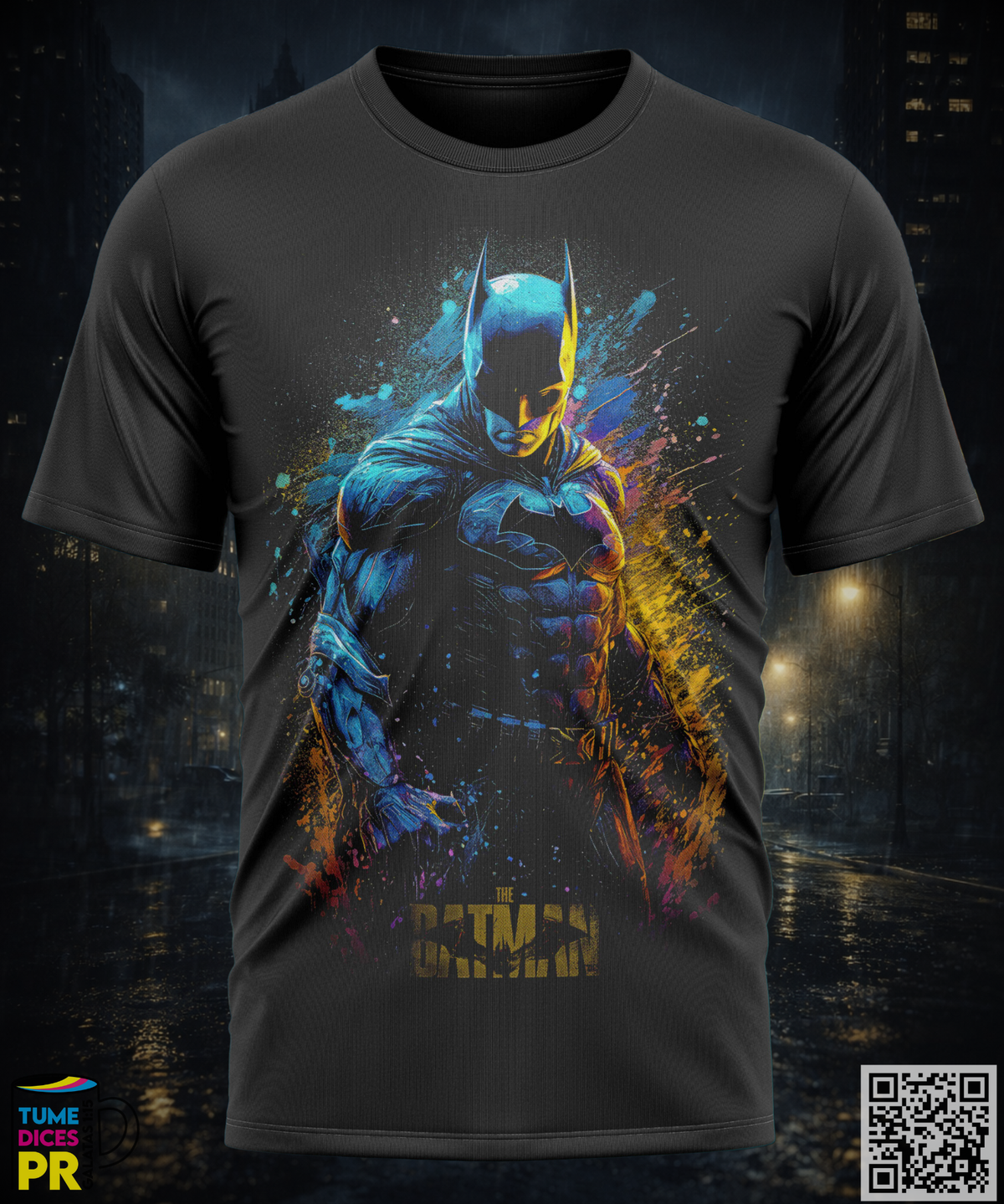 Camiseta Batman | Algodón y poliéster | Tallas S–XL