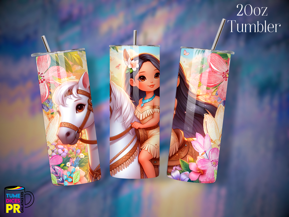 Tumbler Mundo Mágico 1 Skinny 20 oz | Personalizable | Mantiene frío y calor