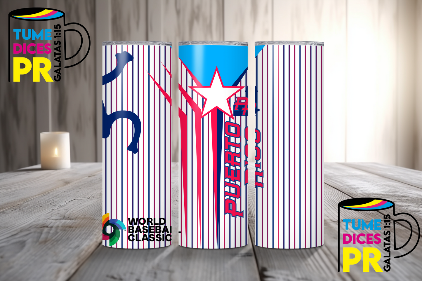 BASEBALL Skinny Tumbler