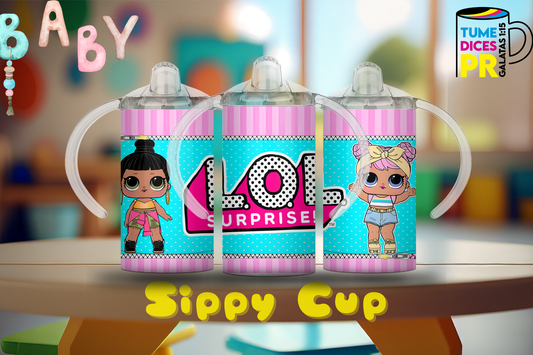 Sippy Cup LOL Surprise 3 12 oz | Acero inoxidable | Con sorbeto