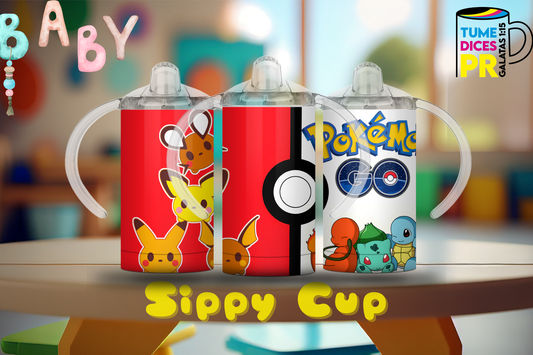 Sippy Cup Pokémon Go 12 oz | Acero inoxidable | Con sorbeto