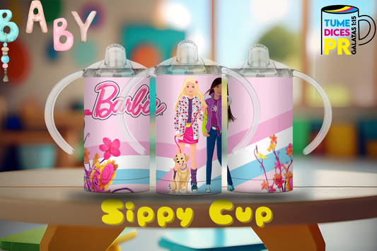 Sippy Cup Barbie 5 12 oz | Acero inoxidable | Con sorbeto