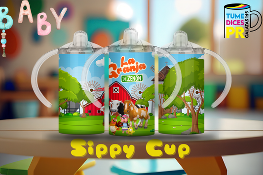 Sippy Cup La Granja de Zenón 12 oz | Acero inoxidable | Con sorbeto