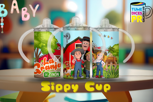 Sippy Cup La Granja de Zenón 2 12 oz | Acero inoxidable | Con sorbeto