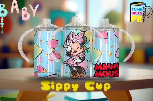 Sippy Cup Minnie Mouse 3 12 oz | Acero inoxidable | Con sorbeto