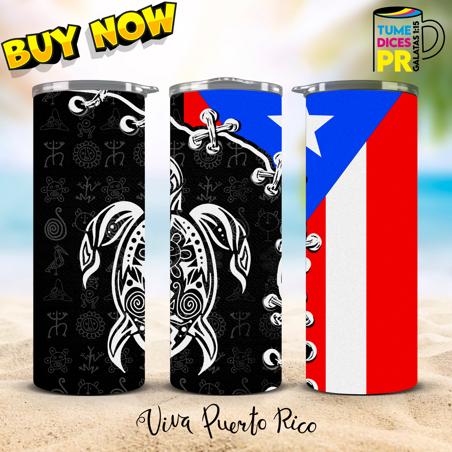 PUERTO RICO Skinny Tumbler