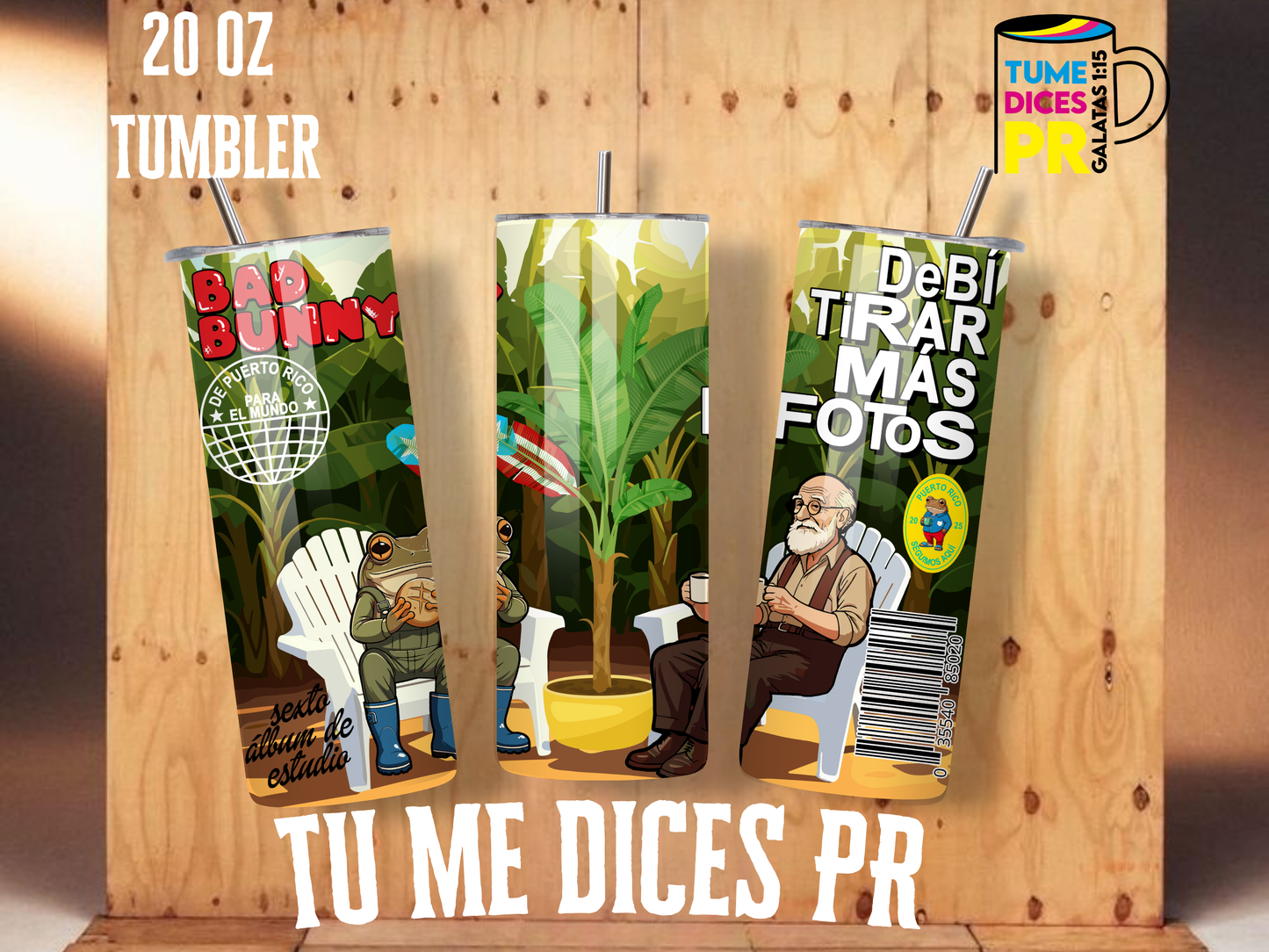BAD BUNNY Skinny Tumbler