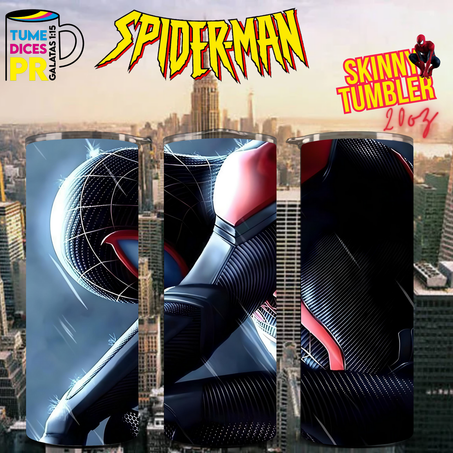 SPIDERMAN Skinny Tumbler