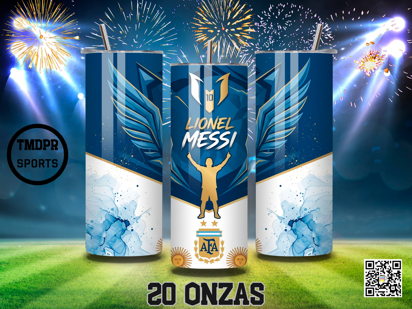 MESSI Skinny Tumbler