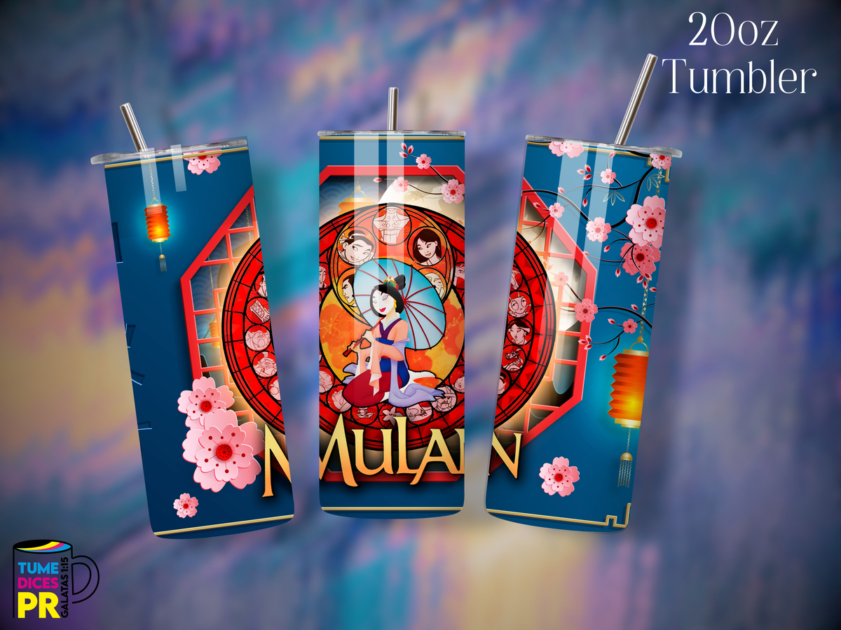 Tumbler Mundo Mágico 1 Skinny 20 oz | Personalizable | Mantiene frío y calor