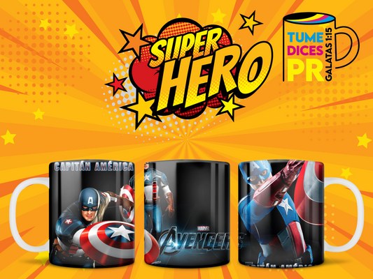 Taza Super Heroes